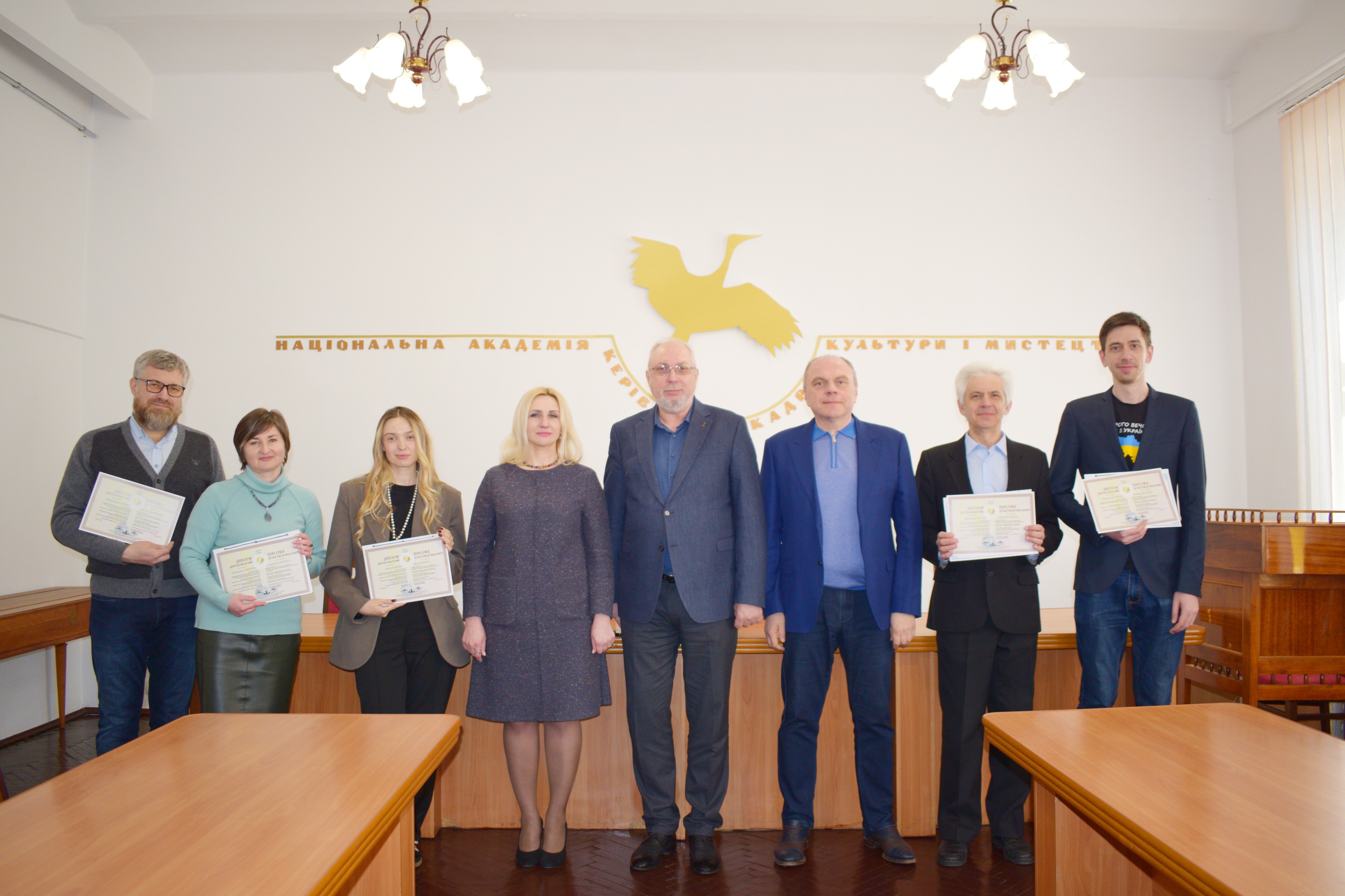 СВІТЛЕ МАЙБУТНЄ КУЛЬТУРИ ТА МИСТЕЦТВА УКРАЇНИ: ВРУЧЕННЯ ДИПЛОМІВ ДОКТОРА ФІЛОСОФІЇ АСПІРАНТАМ НАКККІМ