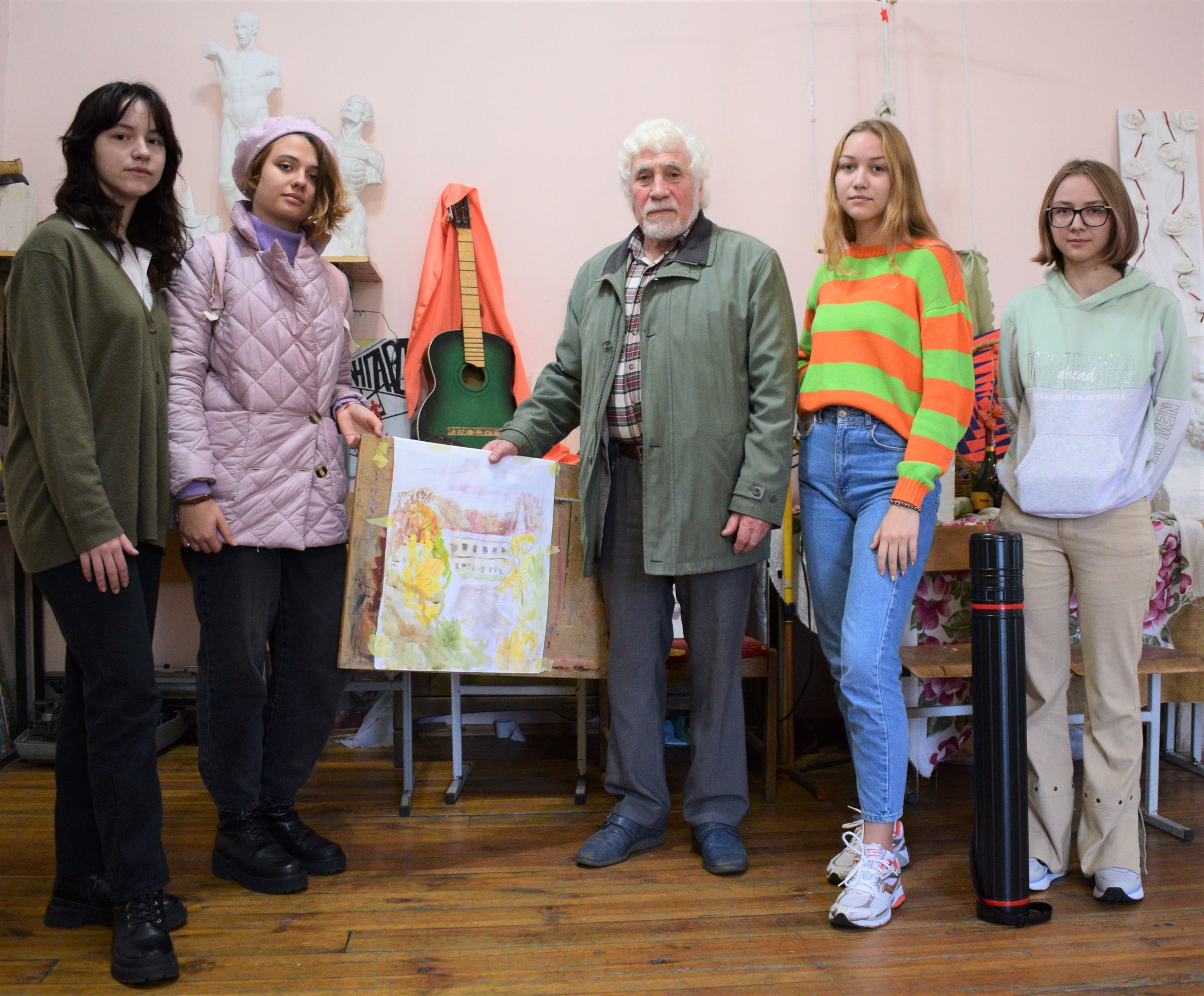 МАЙСТЕР-КЛАС «ОСІННІЙ ПЕЙЗАЖ» ВІД ПЕТРА ЗИКУНОВА